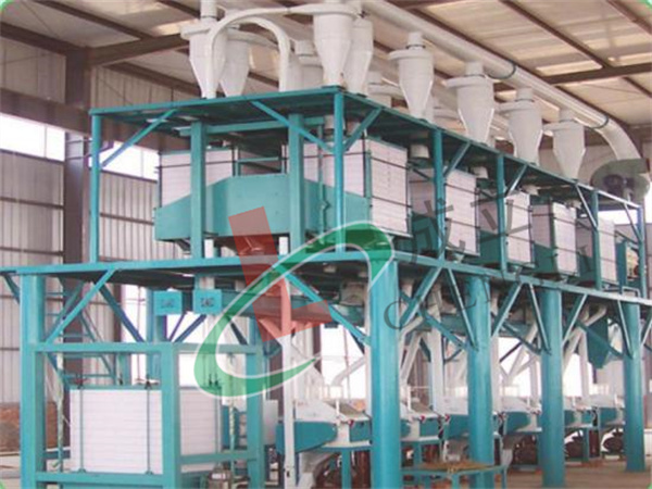 自動化日產(chǎn)100噸面粉加工設(shè)備項目的生產(chǎn)流程